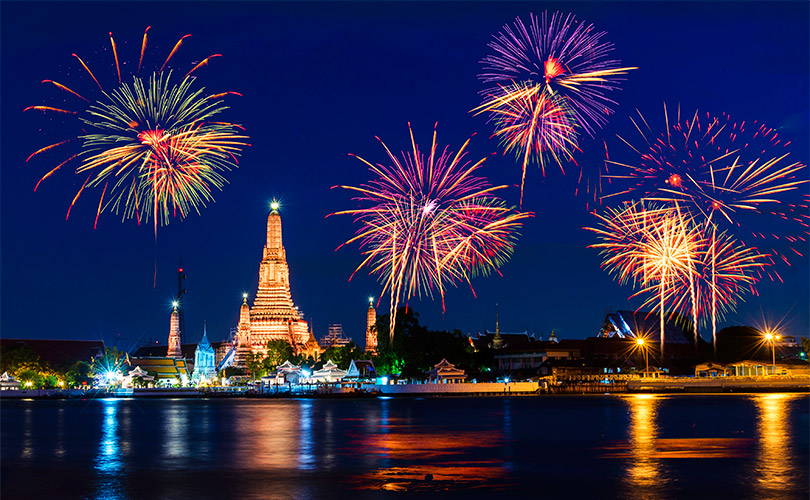 Feu d'artifice, Bangkok