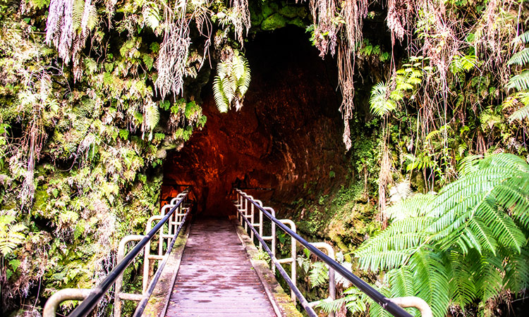 Volcan tunnel Hawai